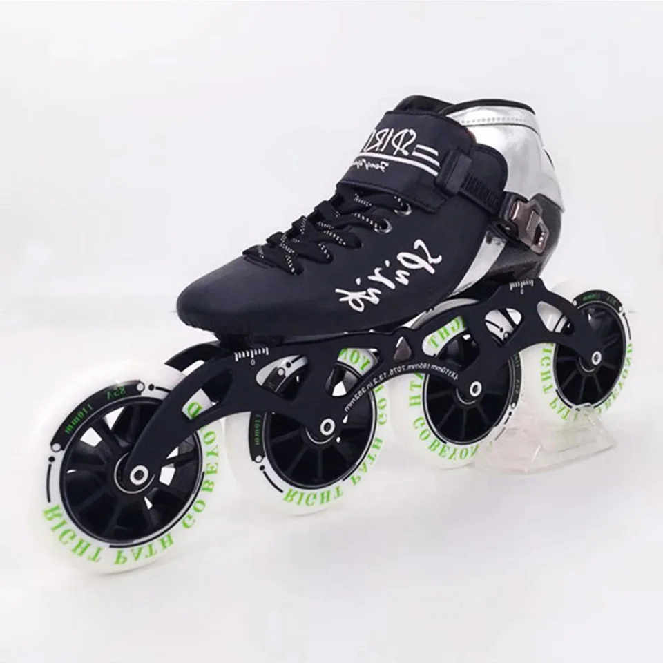 Patins Inline de Fibra de Carbono, Spirit Speed, Patinação de Corrida, Competição Profissional, Semelhante ao Powerslide F070, 2019