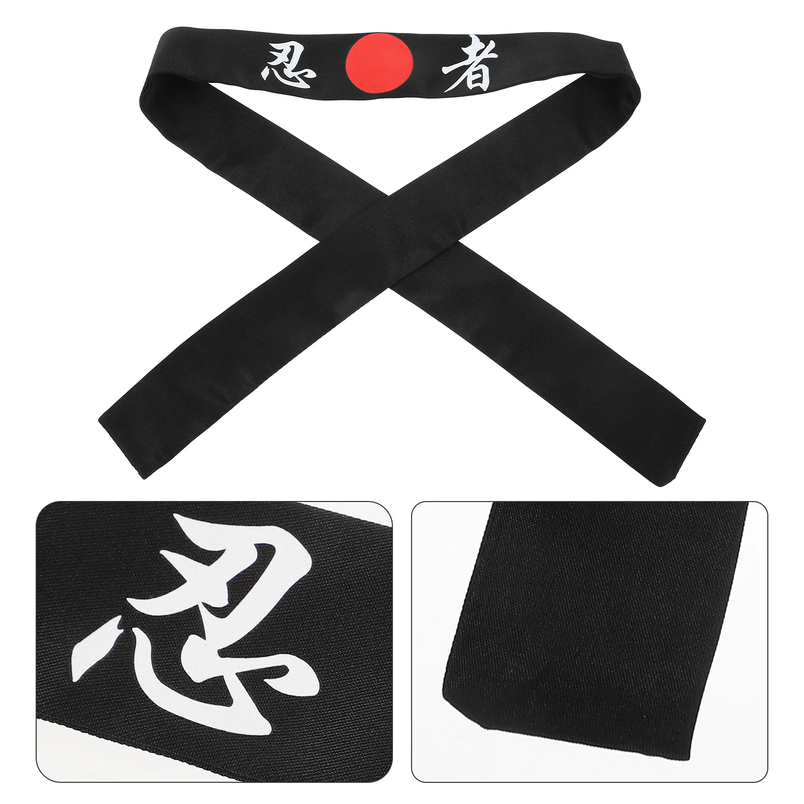 Fascia per capelli da samurai Fasce larghe per donna Accessorio decorativo per karate Fornitura di cappelli giapponesi