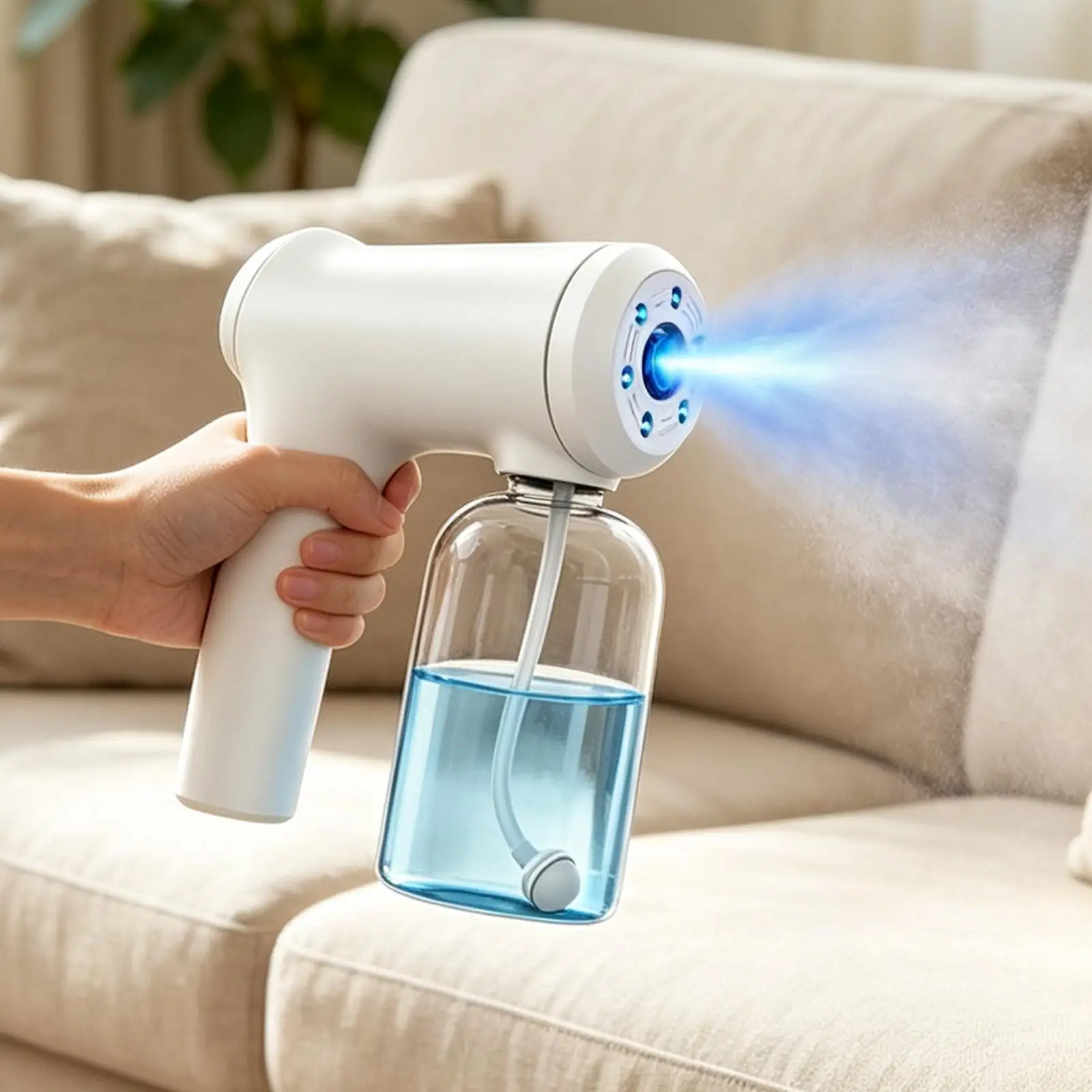 Nano Mister 350ml Electric 6 Levels Cordless Rechargeable Handheld Fogger Machine For Water Toner Home Office Salon Travel Gym