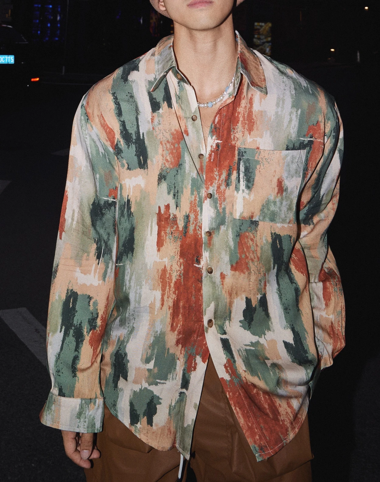 2025 Men's Autumn New Trendy American Style Shirts Male High-End Light Luxury Tops Masculinity Vacation Style Long Sleeve Shirts