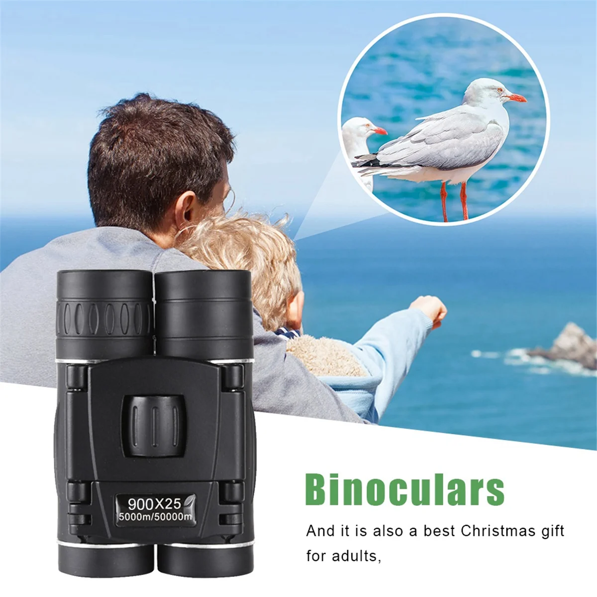 Binocolo con zoom HD SMIEA 900X25 Telescopio per visione notturna a bassa luminosità ad alta potenza per uccelli paesaggistici