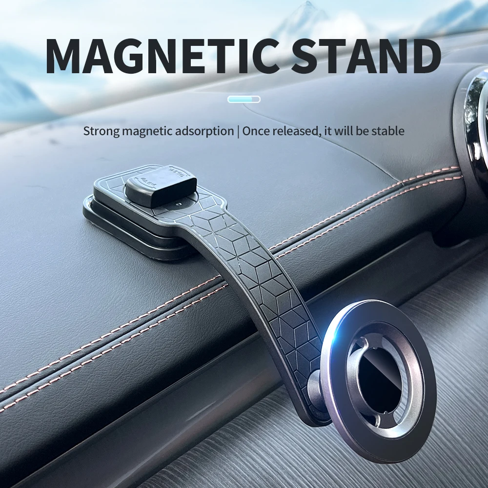 New Arrival Rotating Magnetic Memory Car Phone Mount for Dashboard Large Screen Navigation