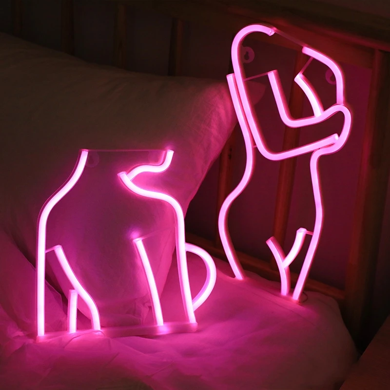 Sexy Lady Led Neon Sign Lights Wall Hanging Bar Pub Artwork Night Light Club Advertising Night Lights Party Decoration