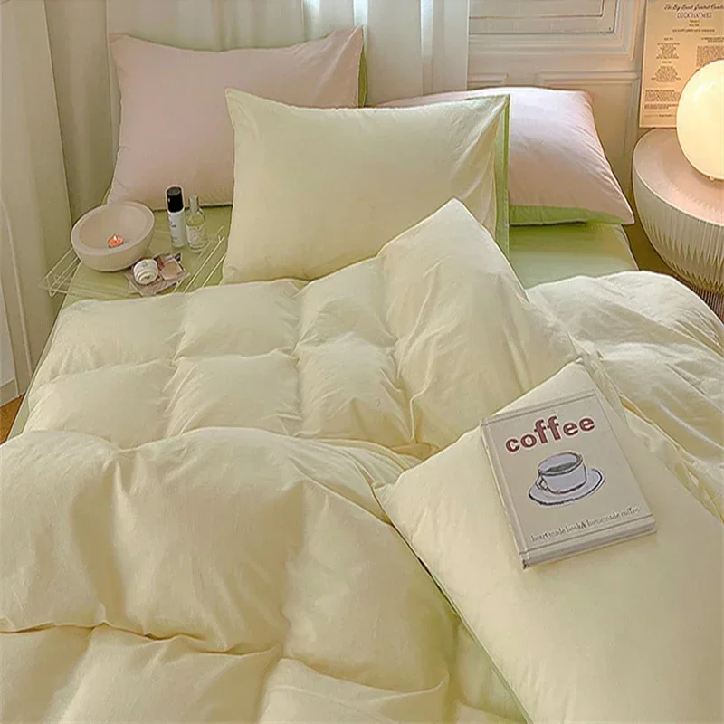 

Custom Size Available 100% Cotton Duvet Cover Set Double Skin Friendly Quilt Cover Set Comforter Covers Pillowcase Bedding Set