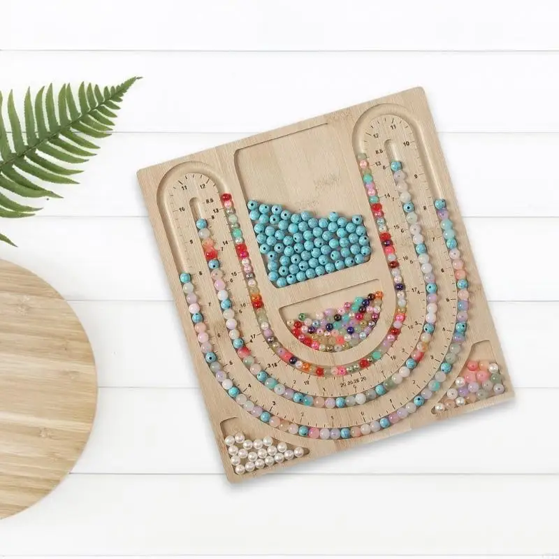 

C71F User Friendly Jewelry Making Board with Precise Measurement Markings for Creative Bead Designs and Accessories