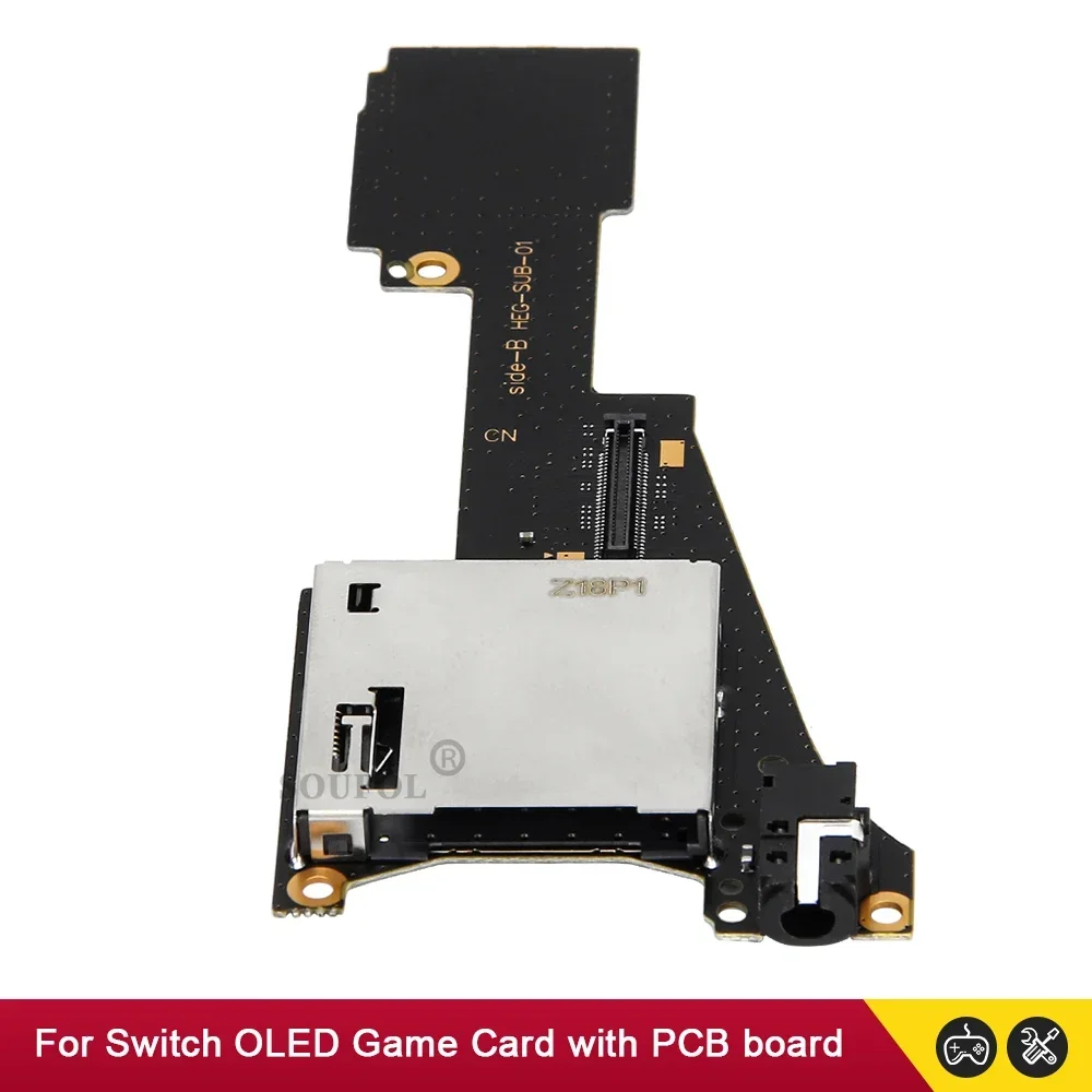 New For Nintend Switch OLED Game Card Slot Reader with Board Jack Socket Replacement Part Dropshipping