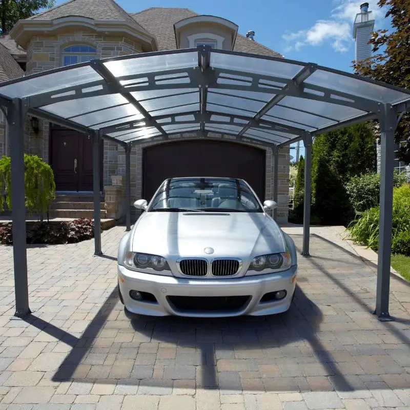 

Arched Polycarbonate Modern Single Slope Cantilever Aluminum Carport
