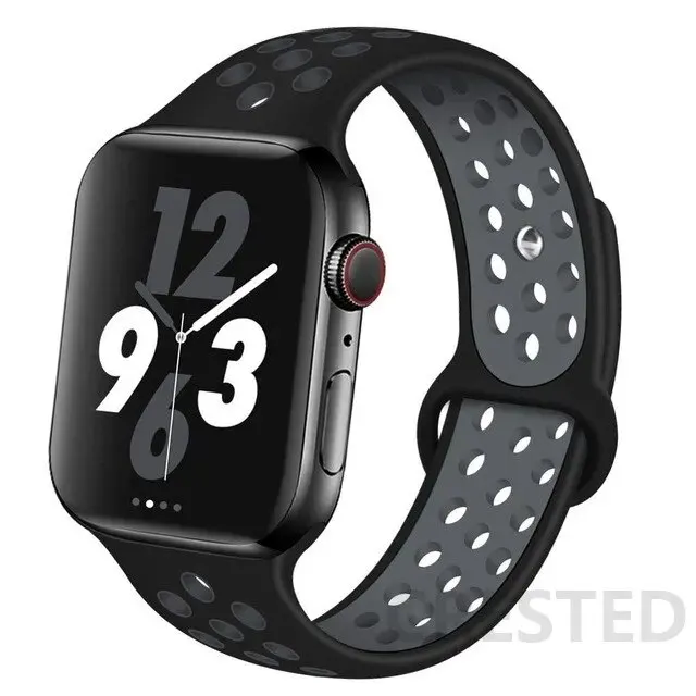 Silicone Strap For apple Watch band 44mm 40mm 49mm 45mm 41mm 42mm 38mm for nike bracelet correa iWatch Series Ultra 2 8 SE 7 6 9