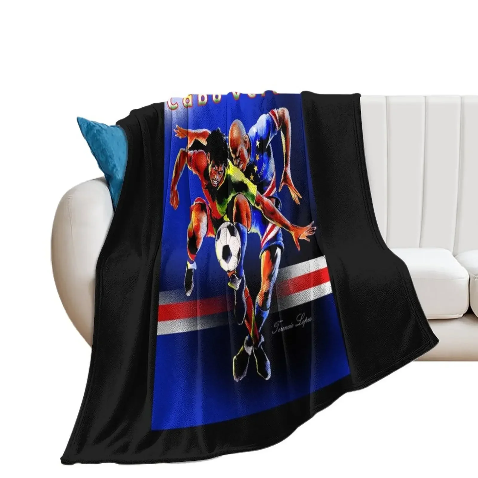 

Cape Verdean soccer players Throw Blanket Blankets For Bed Large Soft Plaid blankets ands Blankets