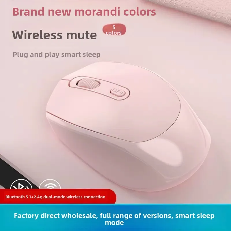 2.4G Wireless Mouse Silent Click Ergonomic USB Receiver Mouse 10M Wireless Connection Portable Office Mice For Laptop PC Mac Tab
