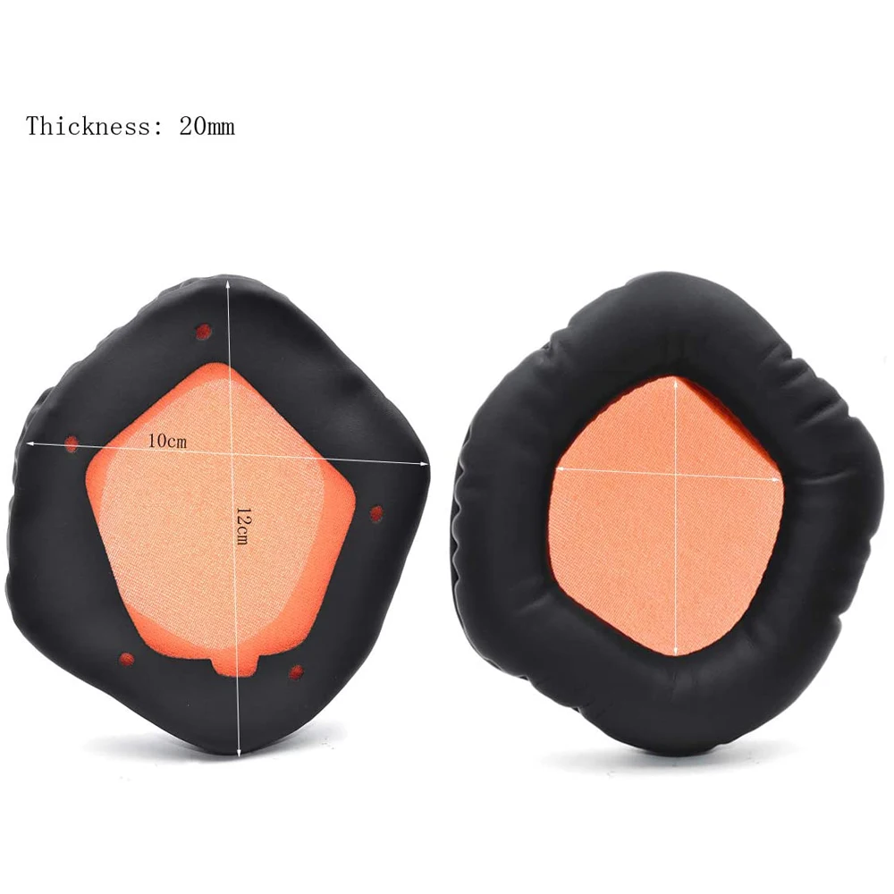 1 Pasang Bantalan Telinga Bantal Busa Memori Kulit Potein Pengganti untuk Headphone Nirkabel Asus Rog Strix 7.1 2.0 PRO DSP