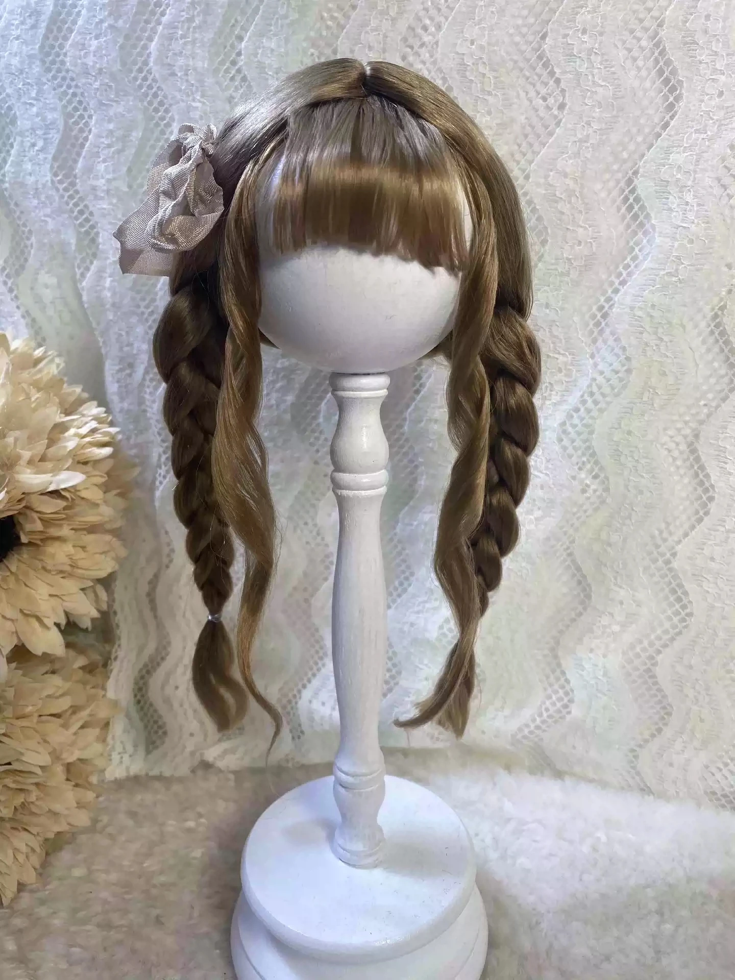 Dula Doll Wigs for Blythe Qbaby Mohair Wave rolls 9-10 inch head circumstance