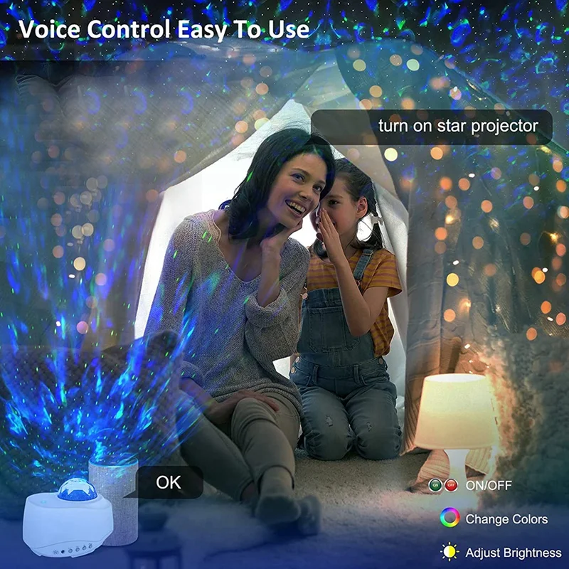 Galaxy Projector, Star Projector Night Light With Bluetooth Speaker Remote Control, Galaxy Lights Projector