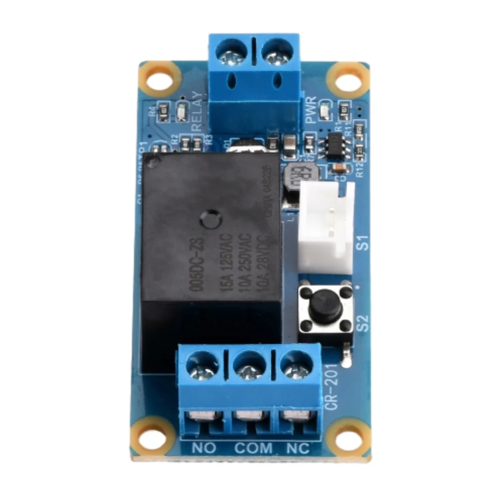 DC5-28V 1 Channel Relay Board Single-Button Bistable One-Button Start-Stop Self-Locking Relay Microcontroller Control Relay