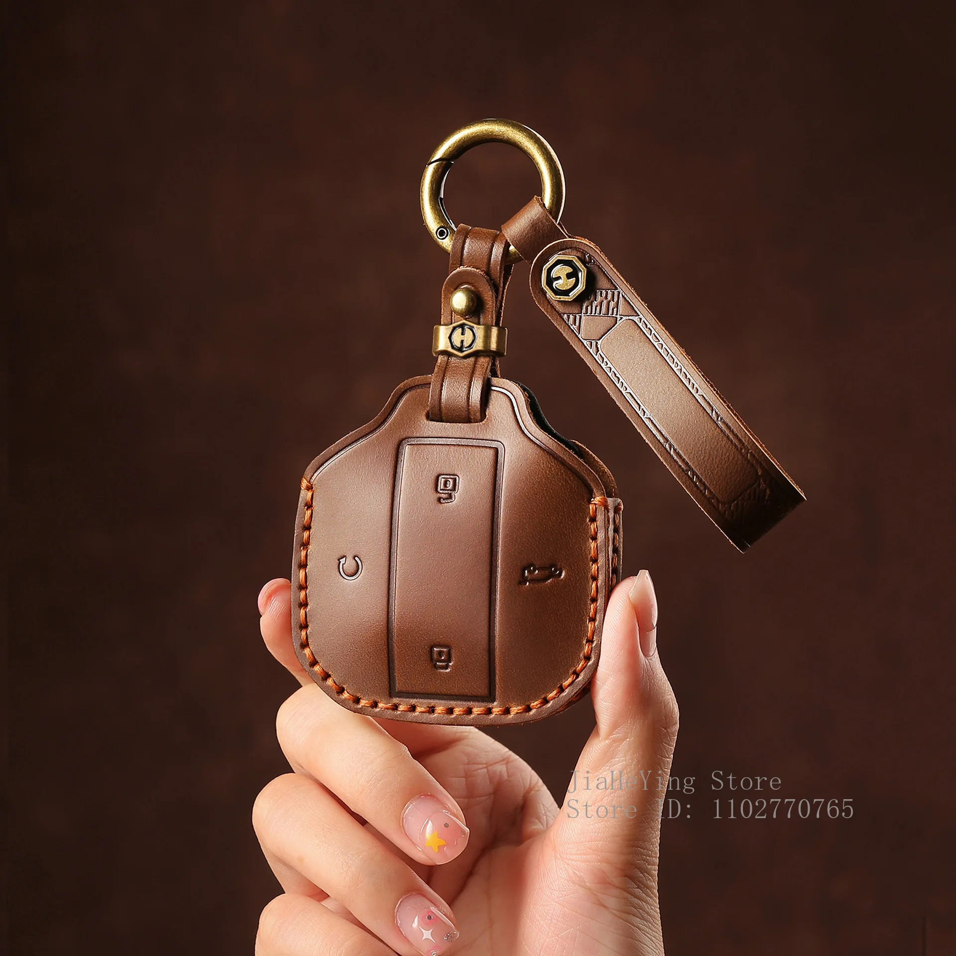 

Кожаный чехол-брелок ручной работы для ключей автомобиля Jetour Traveller 23/24/25, аксессуары для интерьера