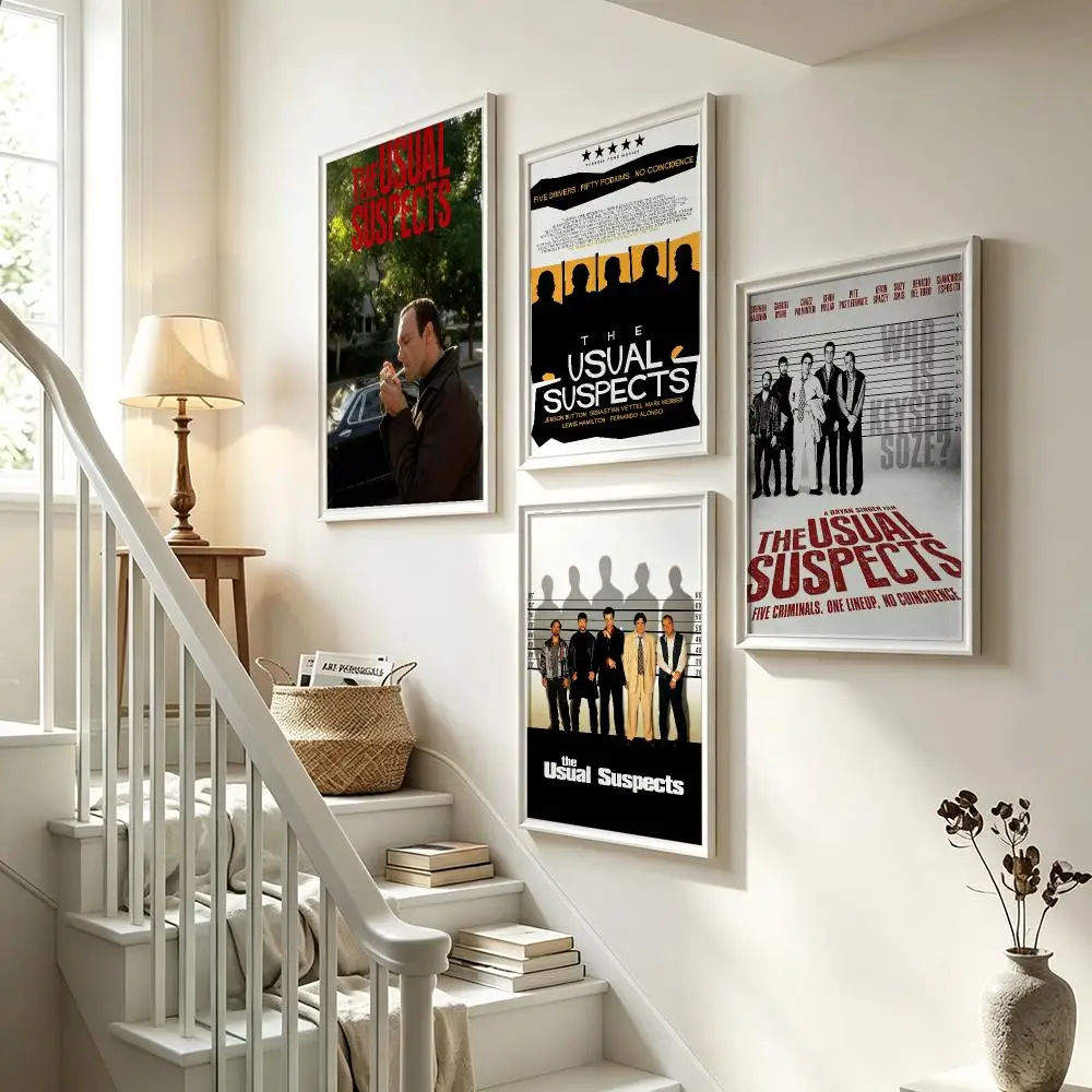 movie The Usual Suspects Poster Poster HD Waterproof Self-adhesive Art Print Wall Decor for Bedroom Living Room Gift