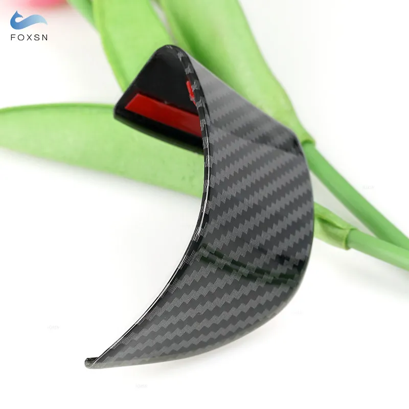 For VW Touran Caddy Sagitar EOS 3pcs ABS Carbon Fiber Texture Car Interior Steering Wheel Panel Cover Accessories Trim