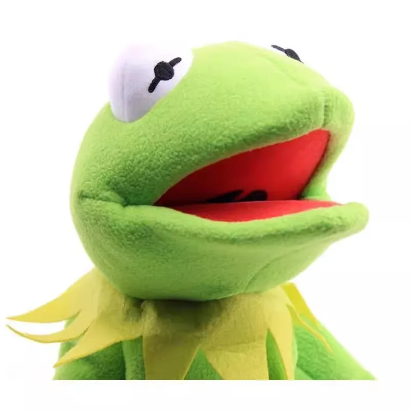 Novo cutethe sapo engraçado boneca de pelúcia fantoche de mão 40cm crianças brinquedos de pelúcia para crianças