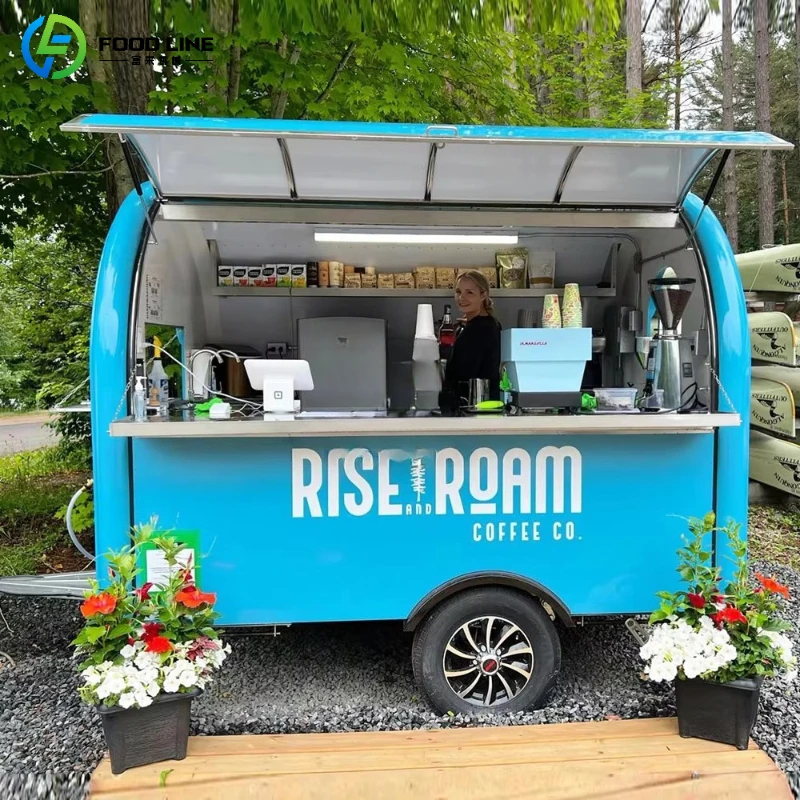 

Customized Fully Equipped Catering Food Trailer Mobile Street Vending Truck Commercial Concession Food Cart Equipment