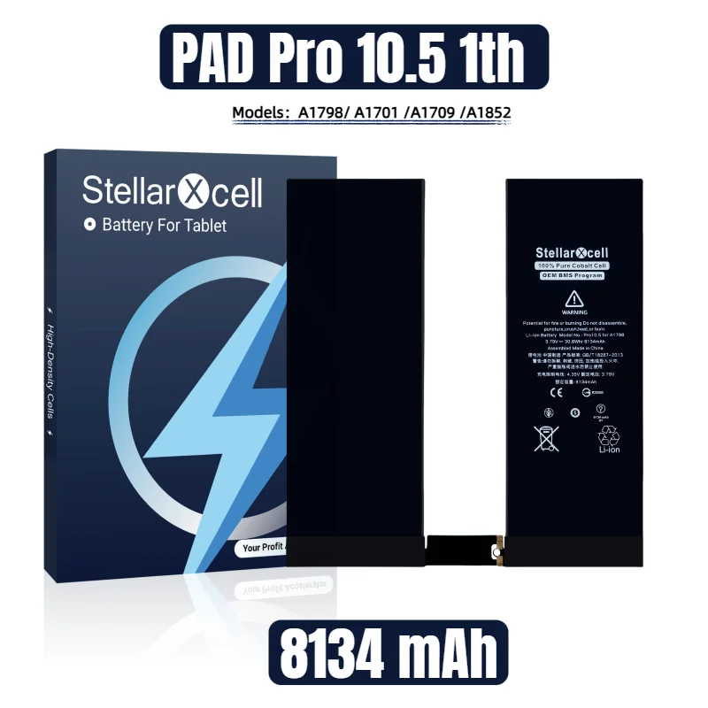 

StellarXcell Tablet OEM BMS Flex Battery для iPad Pro9.7 Pro10.5 A1664 A1673 A1674 A1675 A1664 A1798 A1701 A1709 A1852