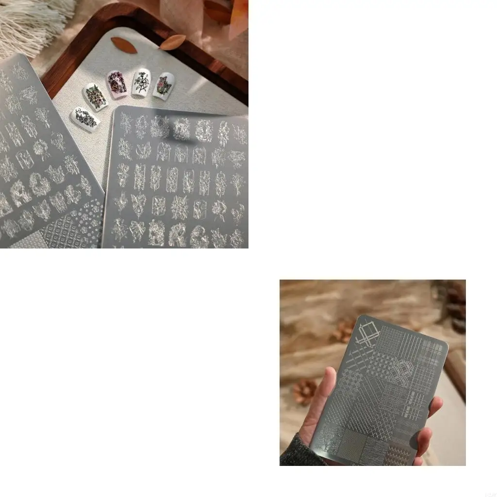 

Salon Ready Stainless Steel Template For Quick Pattern Application