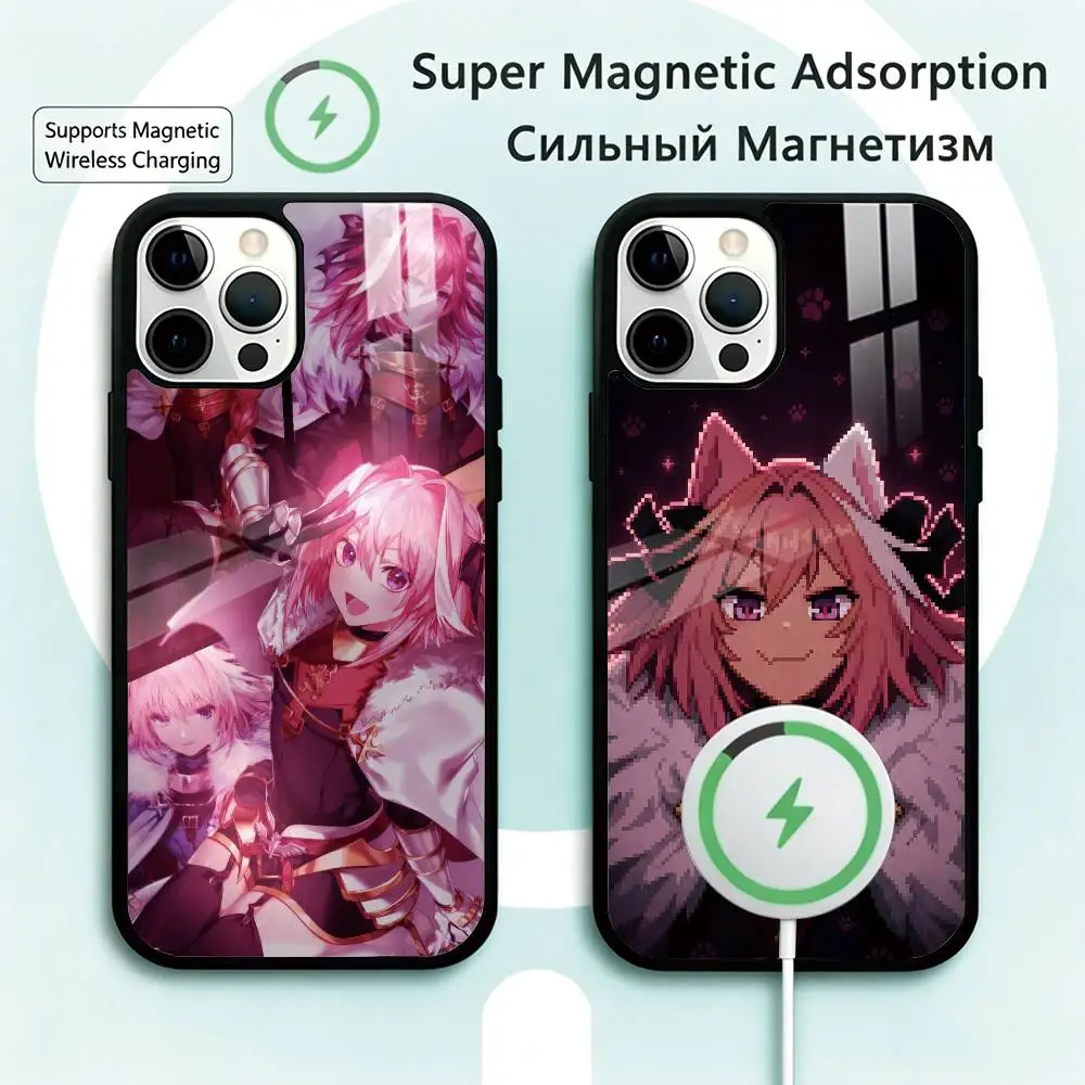 

F-Fate Apocrypha Astolfo Phone Case For iPhone17,16,15,14,13,12,11 Plus,Pro Magnetic Supports Magnetic Wireless Charging