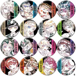 Anime Danganronpa V2 Hinata Hajime Nagito Komaeda Koizumi Mahiru Cosplay Badge Button Brooch Pin Metal Pendnat Medal Gift