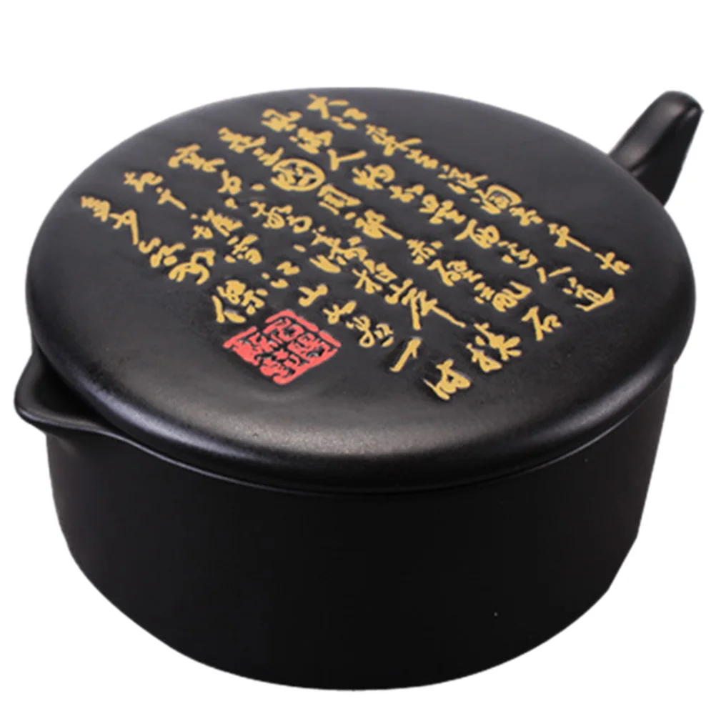 

Exquisite Workmanship Ceramic Inkstone Multifunctional Inkslab for Students Calligraphers Durable Practical Gift Idea