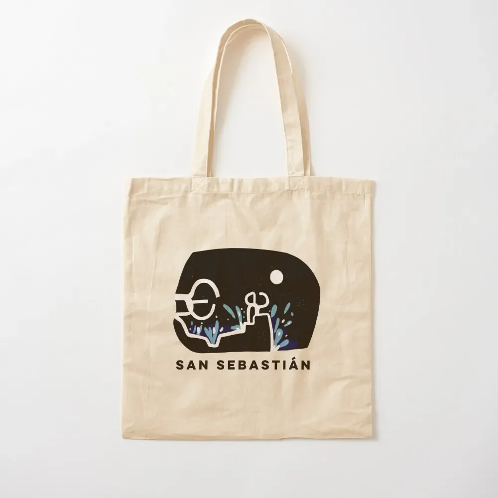 

San Sebastian The Comb of the Wind Basque Country Tote Bag eco bag folding tote bags men personalized tote Bag