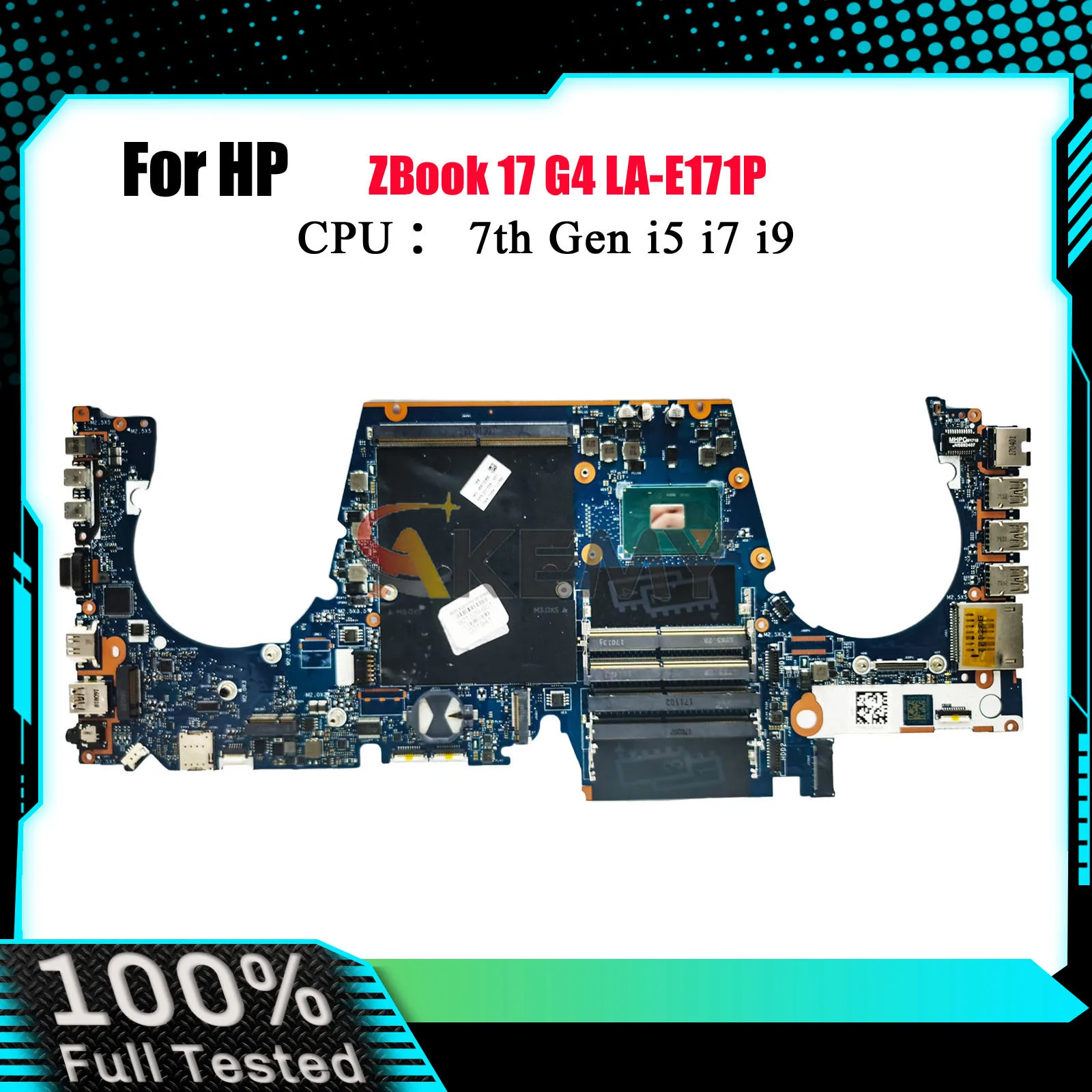 

LA-E171P Laptop Motherboard For HP ZBook 17 G4 With i5 i7 CPU DDR4 921327-601 921327-001 100% Fully Tested