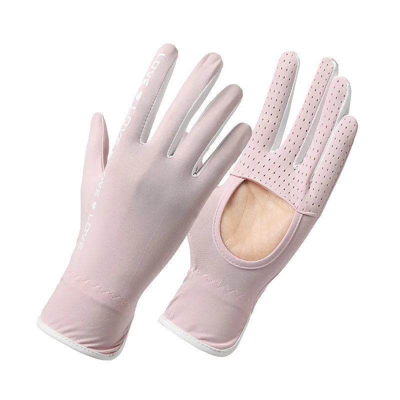 

Women's Summer Gloves Anti-Skid Hollow Out Palm Thin Soft Sun Protection UPF 50+ For Outdoor Sports Driving Cycling Fishing New