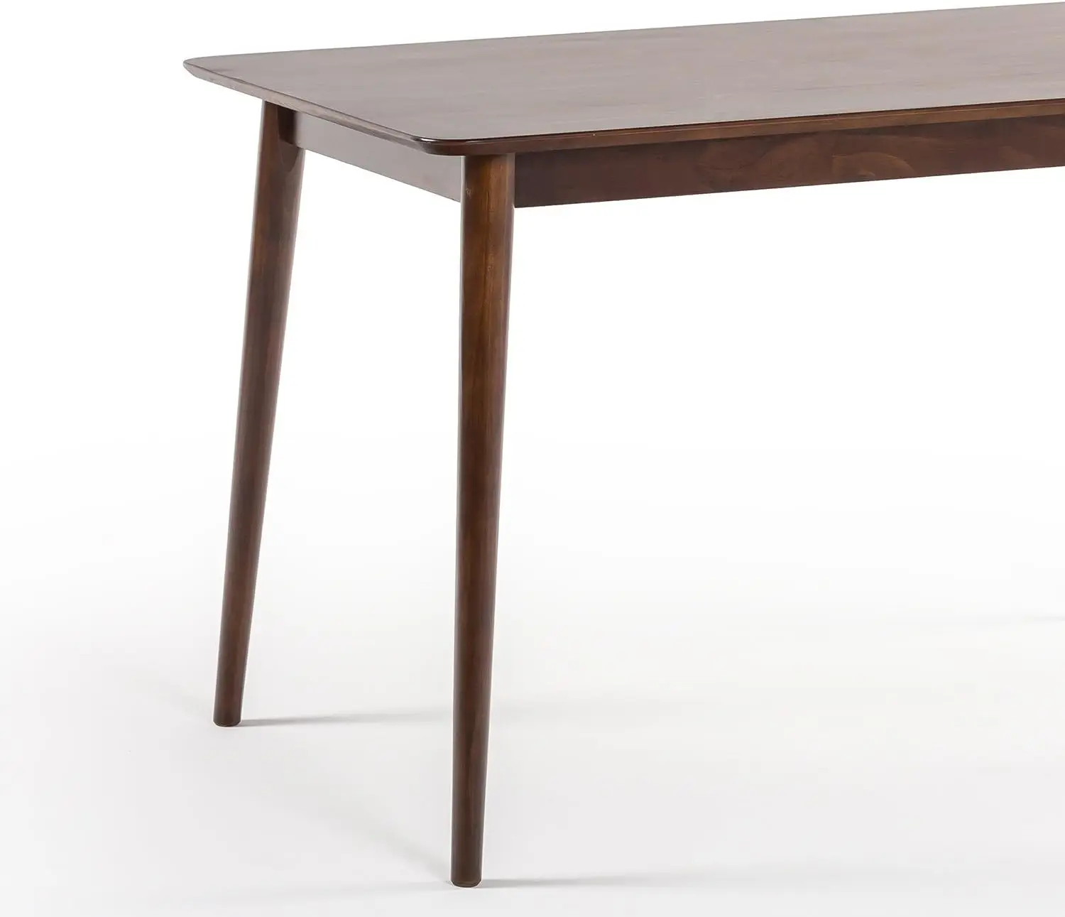 47 Inch Dining Table, Solid Wood Kitchen Table, Easy Assembly, Espresso