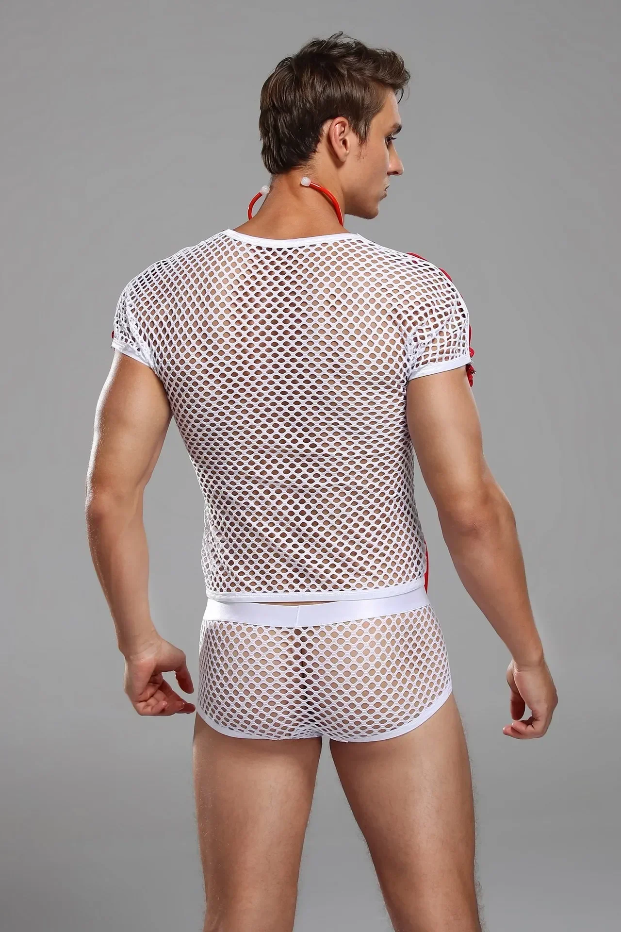 Men's Nurse And Doctor Cosplay Costume Halloween Masquerade Male Physician Uniform - Doctor Theme Halloween Outfit