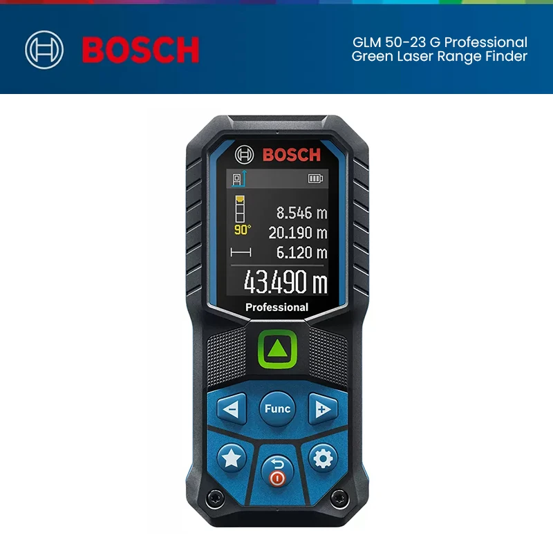 

Bosch GLM50-23G Laser Rangefinder 50 Meter Distance High Precision Mearsure Ruler IP54 Home/Engineering Laser Measure Instrument