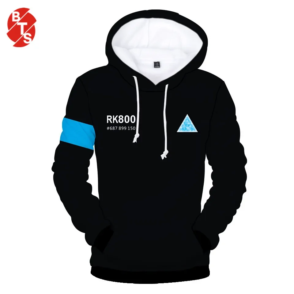 2024 Detroit Become Human Hoodies 3d Hot Game Printed Streetwear Hoodies Women/Men Detroit Casual Winter Warm hooded Sweatshirts