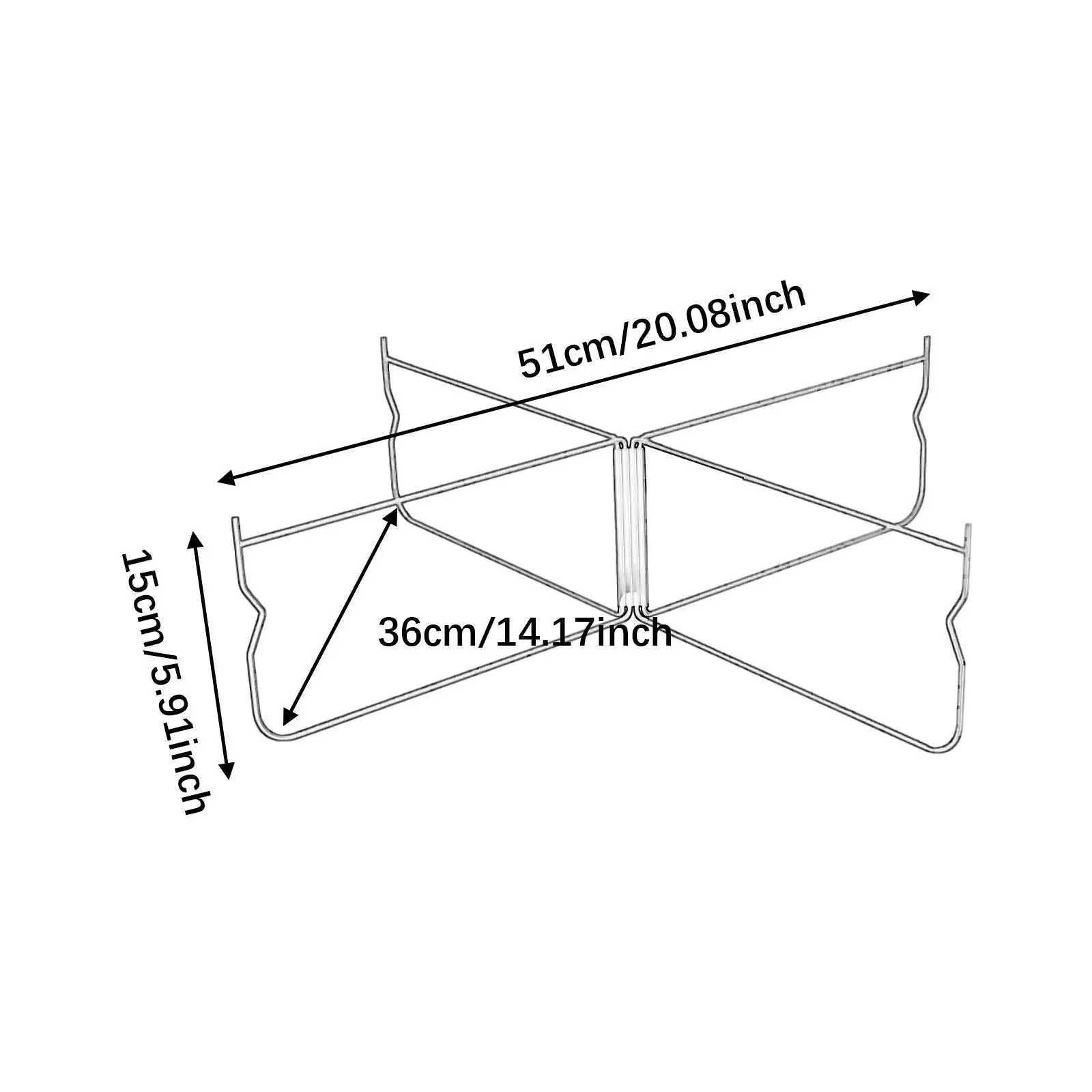 حامل ثلج قابل للطي يدعم رف تخزين من الفولاذ المقاوم للصدأ للأنشطة الخارجية