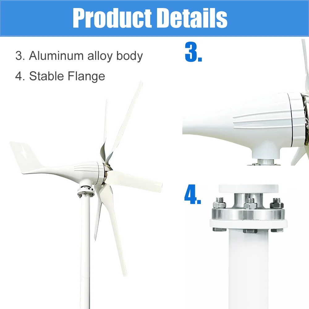 2000W 3000W Windmill Wind Turbine Generator Complete Power Supply ...