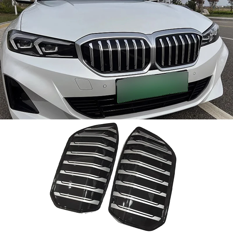 

For BMW i3 2022 2023 2024 ABS Front Grille Hood Kidney Grill cover sticker Car Accessories