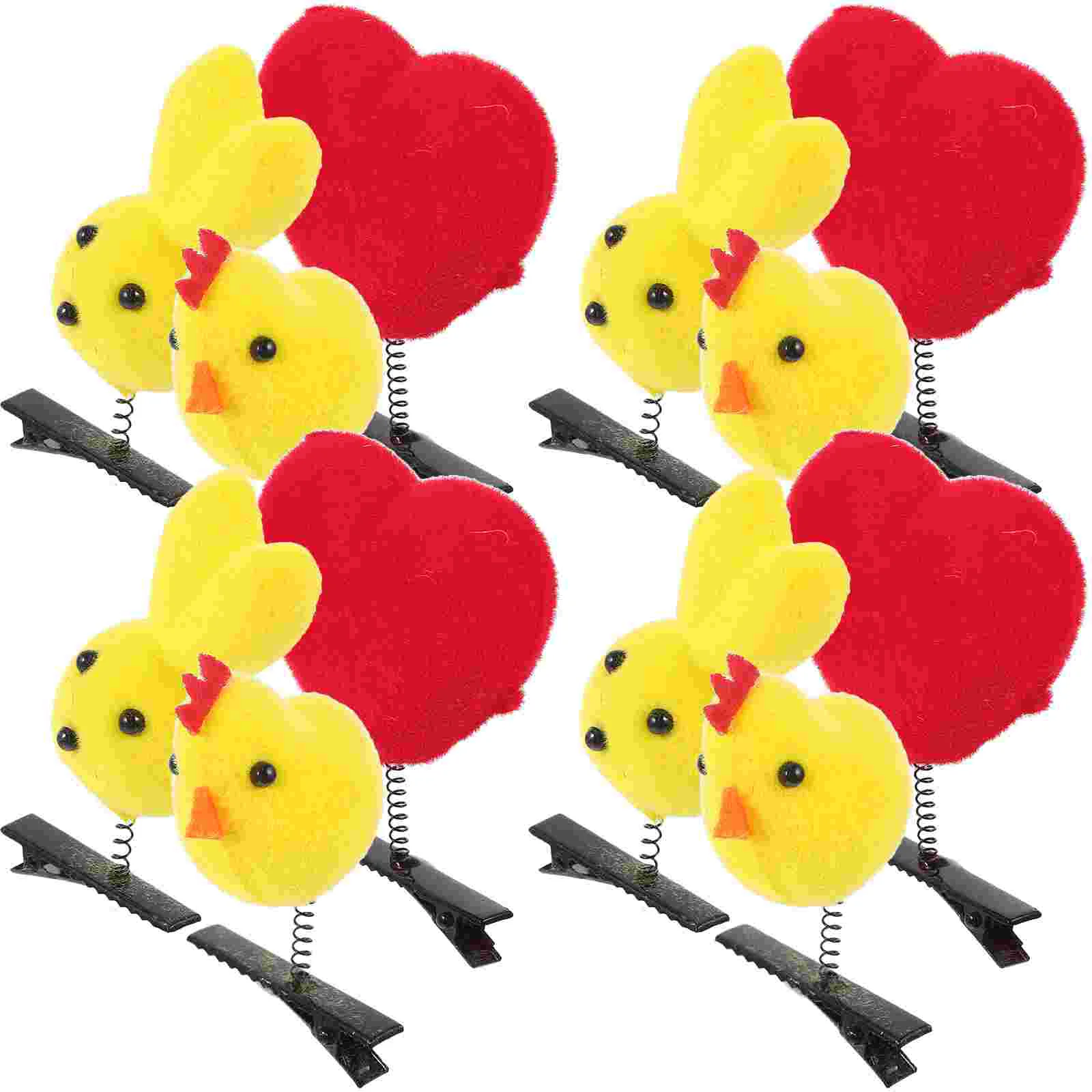 30 Pcs Rabbit Issue Card Toddler Hair Bobby Pins Unique Hairpin Foam Heart Clips Costume Prop