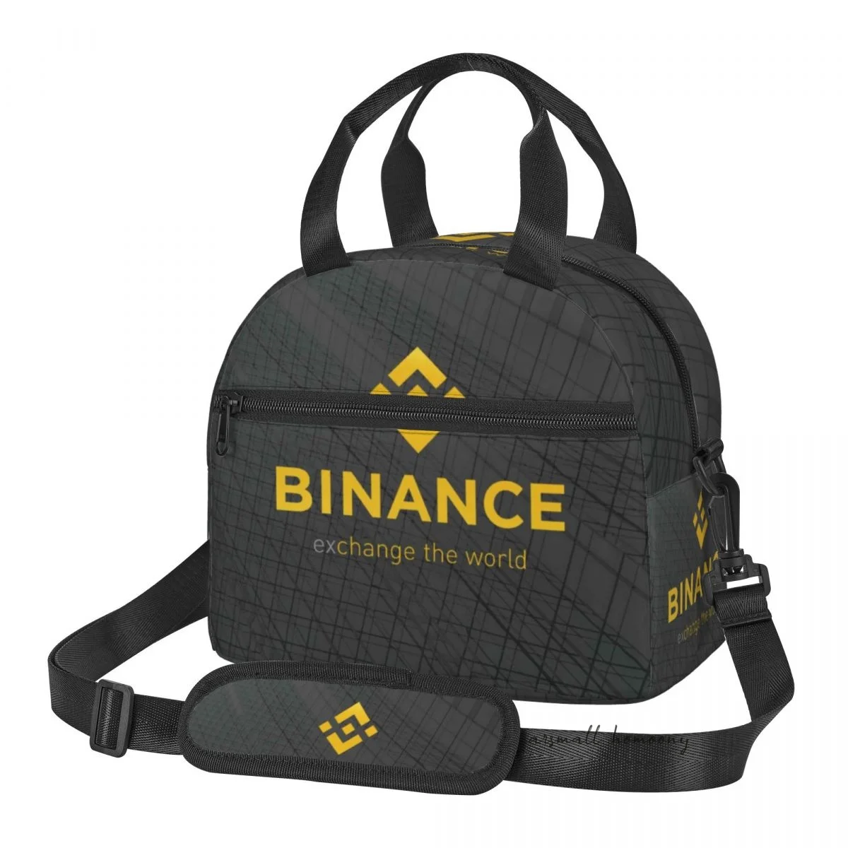 Binance Lunch Bag for Women Portable Thermal Insulated Lunch Box Picnic Multifunction Food Tote