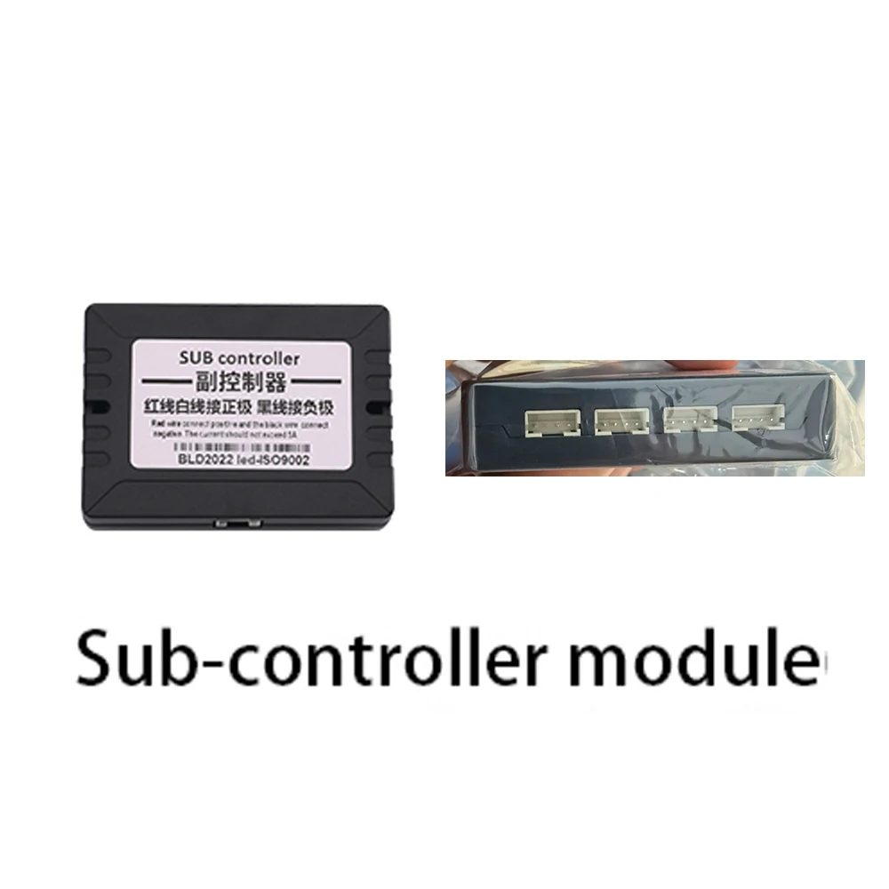 64 kleuren sfeerverlichting onderdelen auto-onderdelen 35/75/110cm lichtstrips hoofd-/sub-controller verlengsnoer accessoires voor de auto