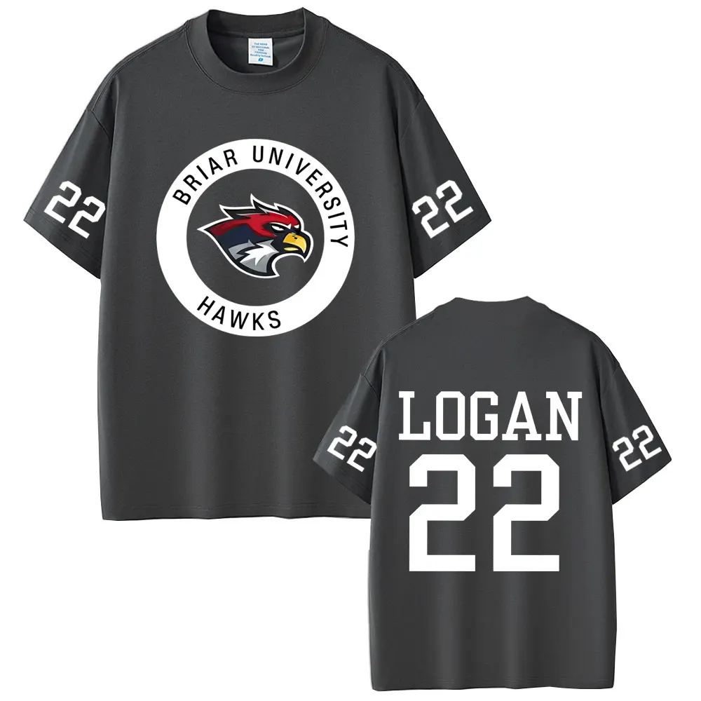 Off Campus Briar University Logan 22 Merch T-shirt Hip Hop Hockey Tshirt Male Casual Cotton Vintage T