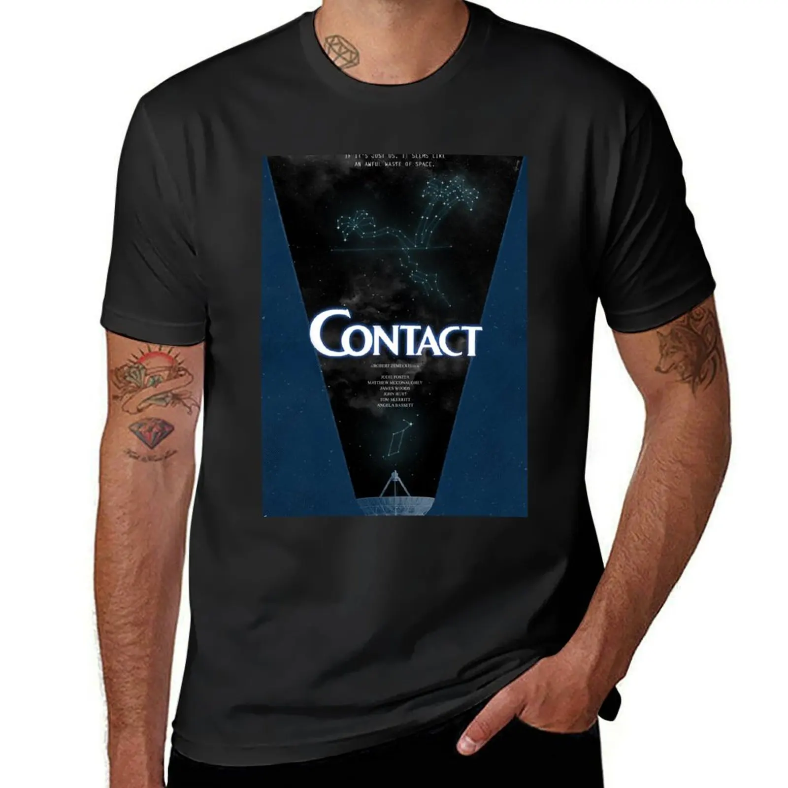 Contact T-Shirt Aesthetic clothing summer clothes men clothes