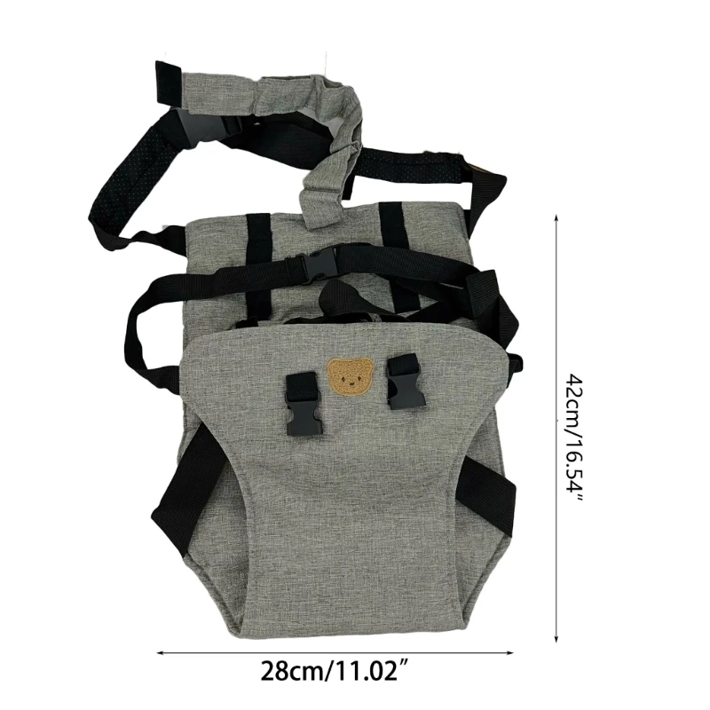 Ceinture harnais siège pour bébé, sangles chaise haute pliables, dossier siège universel pour bébé