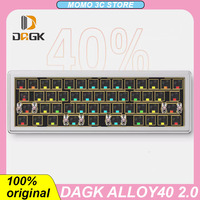 DAGK Alloy40 2.0 40% Mechanical Keyboard Kit Bluetooth Wireless Three Mode RGB Gasket CNC Aluminum Alooy Customization PC Laptop