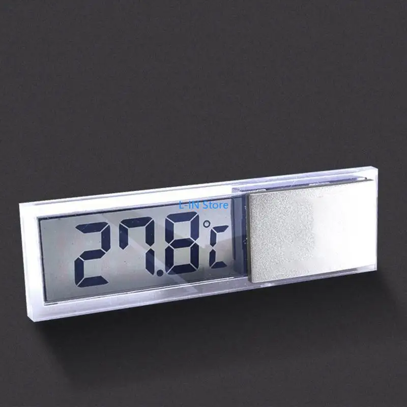 ميزان حرارة رقمي لحوض السمك، شاشة LCD مثبتة لمستشعر درجة حرارة الخزان، قراءة دقيقة لمرابيات الحيوانات ذات الحجم النحيف #1