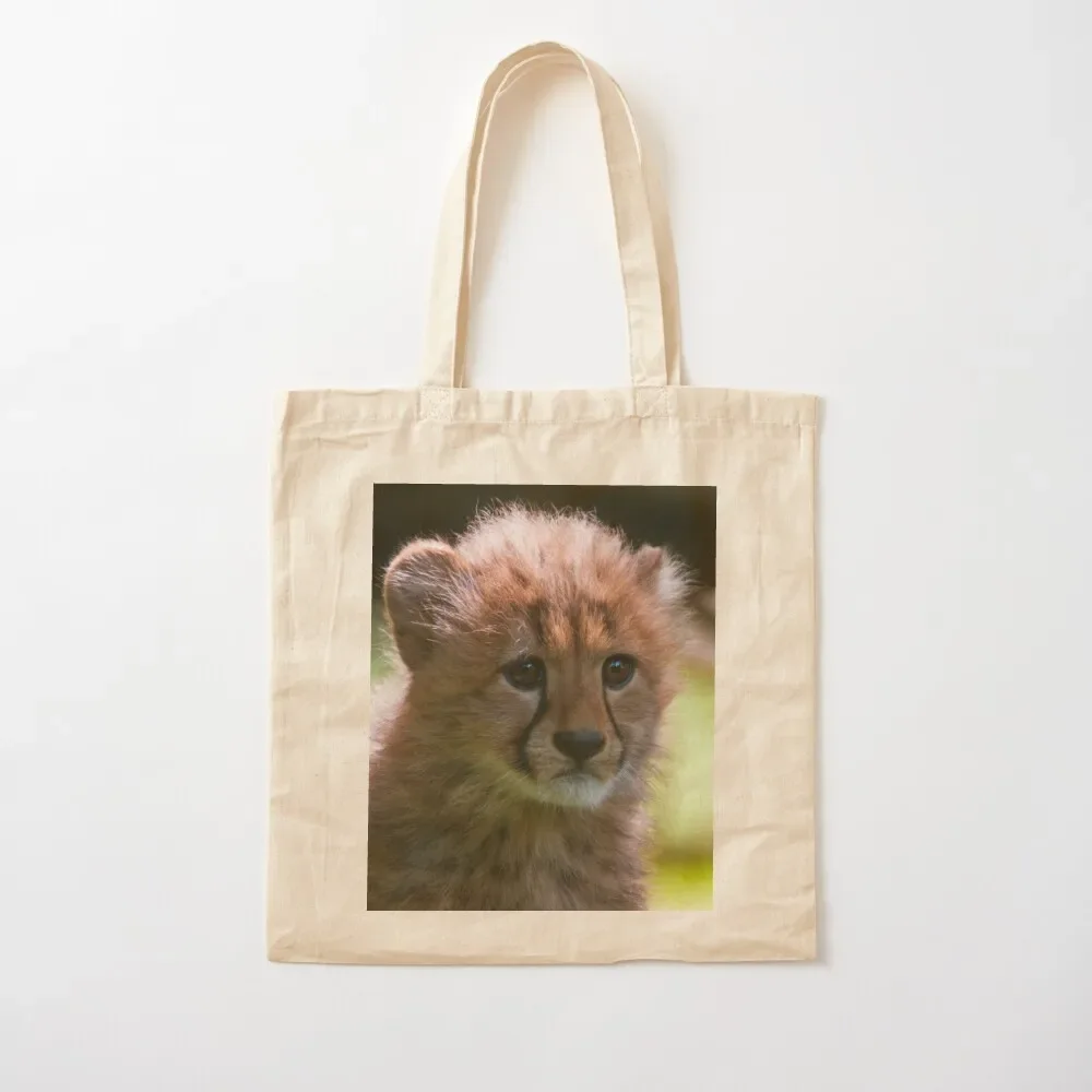 

Cheetah Cub Tote Bag female bag men's canvas bags men