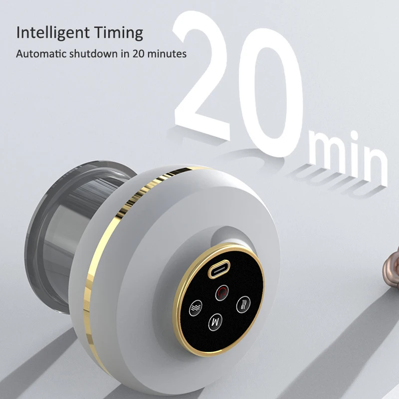 

Electric Scraping Instrument Negative Pressure Cupping Massager Vacuum Suction Cup Heating Body Gua Sha Masssage Anti Cellulite