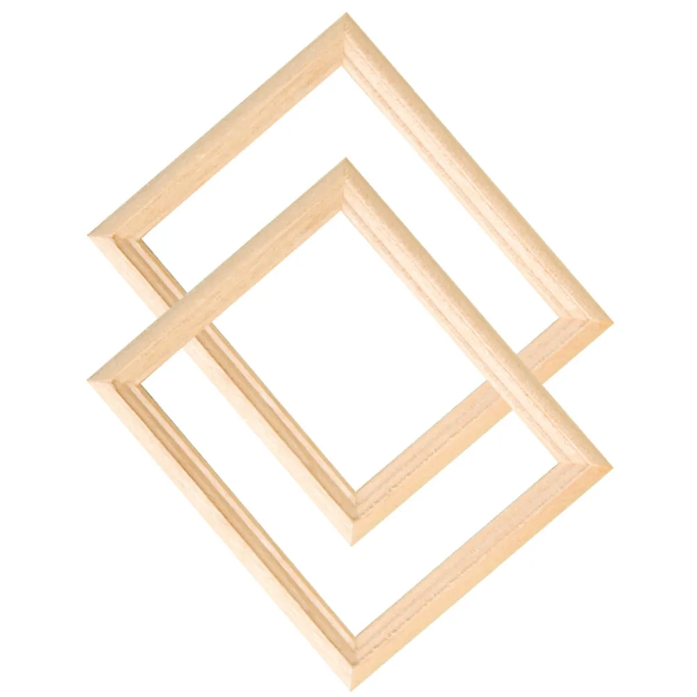 

Набор из 6 миниатюрных деревянных фоторамок из натурального дерева, маленькие рамки для фотографий, декор для мини-комнат, товары для рукоделия, украшения для микроландшафта