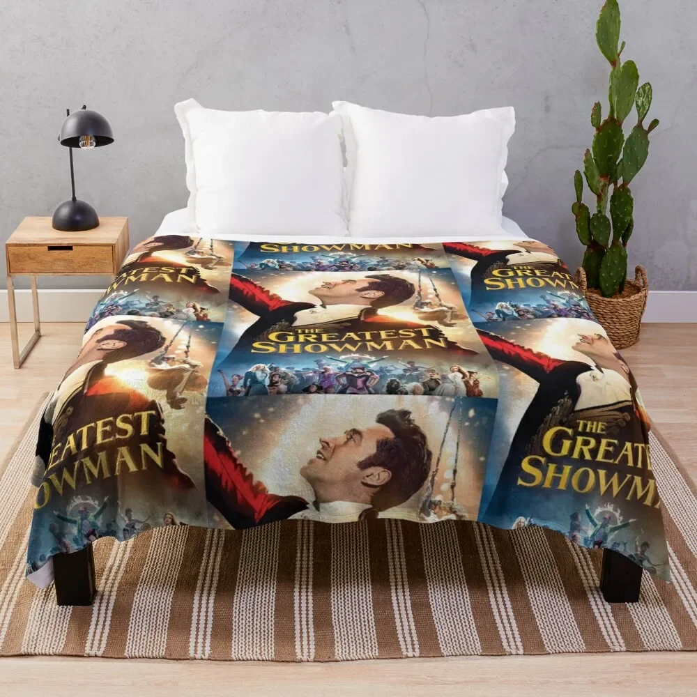 

hugh the greatest showman jackman tour 2020 duaempat Unisex T-Shirt Front Throw Blanket Flannel Hair Large Blankets